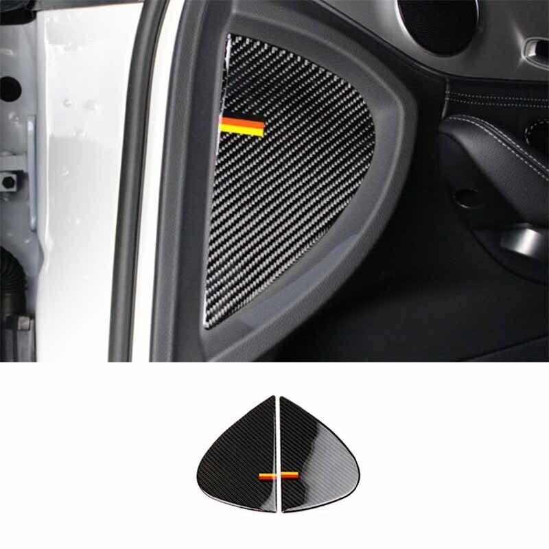 Real Carbon Fiber Side Cover Car Door For Mercedes~Benz GLC 2016~22 Both groove