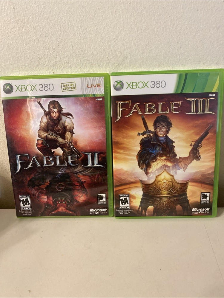 Xbox 360 Games Fable 2 3 CIB Fable II & Fable III Lot Of (2)