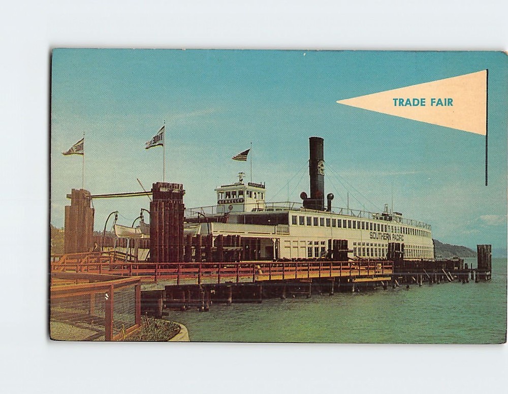 Postcard Str. Berkeley Trade Fair Sausalito California USA