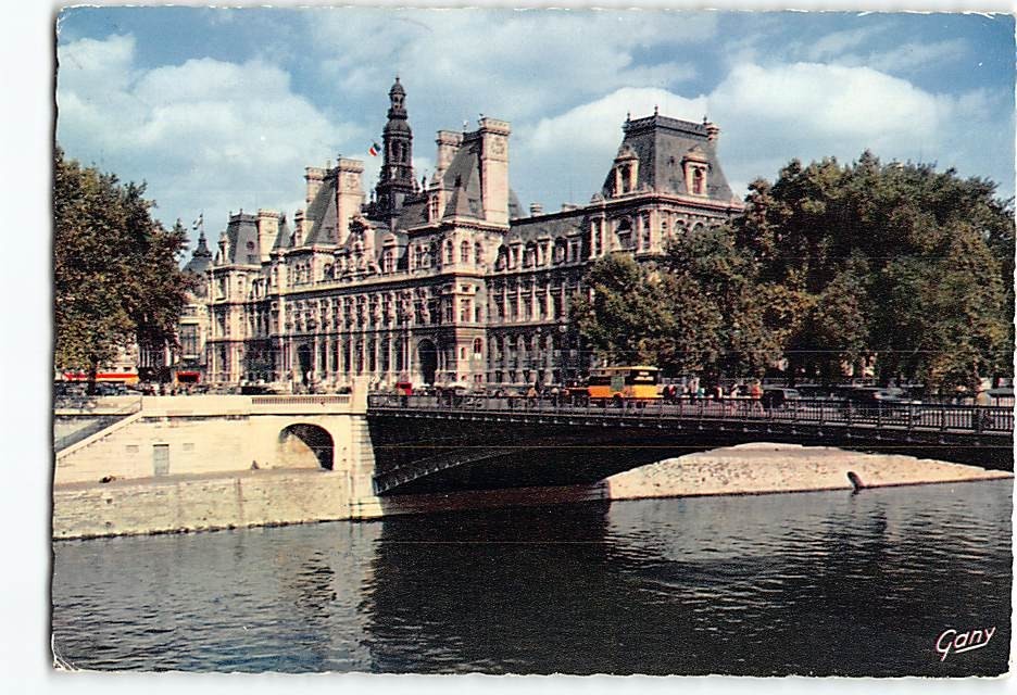 Postcard Town Hall Paris France