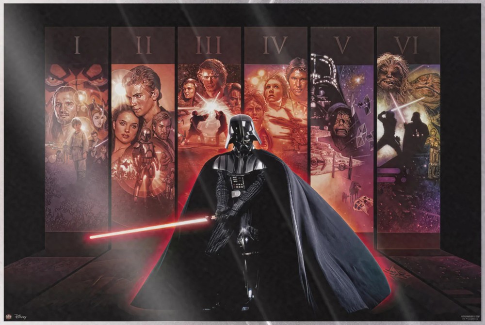 Star Wars Anthology Episode I-VI - Movie Poster (Darth Vader) (LAMINATED)