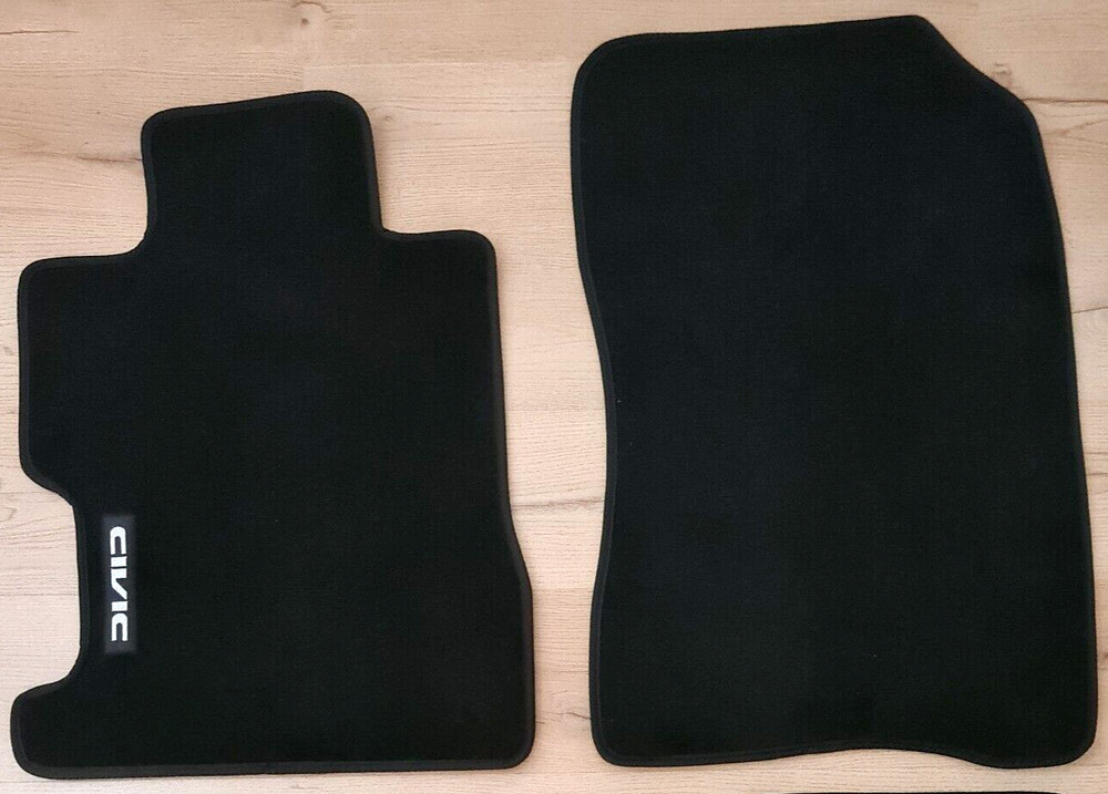 Car Floor Mats Velour For Honda Civic Sedan Waterproof Black Carpet Auto Liners