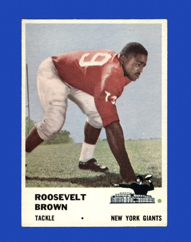 1961 Fleer Set-Break # 71 Roosevelt Brown VG-VGEX *GMCARDS*Consign with Greg Morris Cards