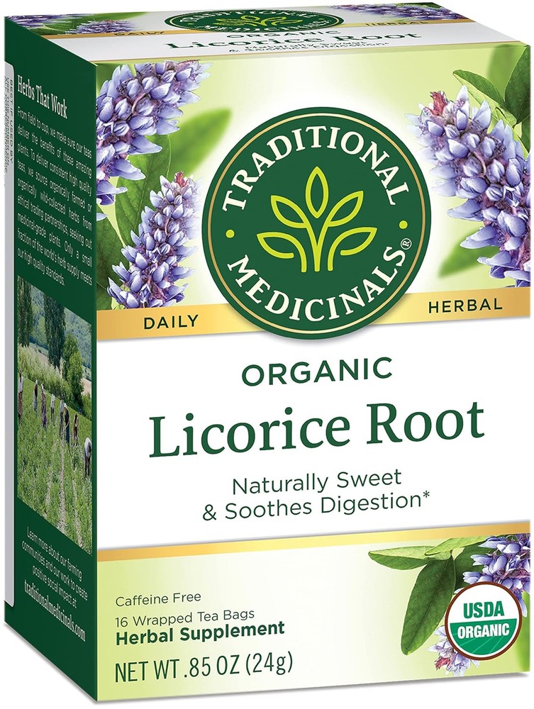 Traditional Medicinals Herbal Tea Organic Licorice Root 16ct