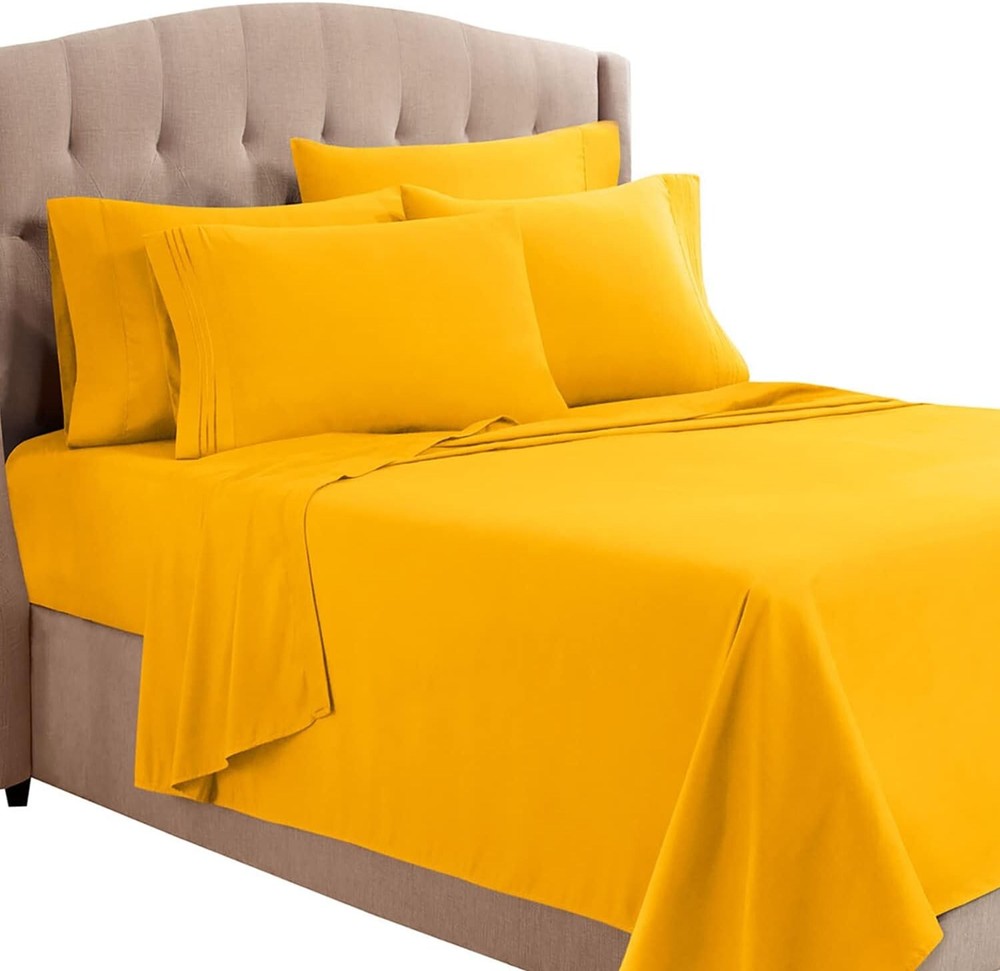 Clara Clark Bed Sheets, Premier 1800 Series Bed Sheet Set with Extra Set Pillowc