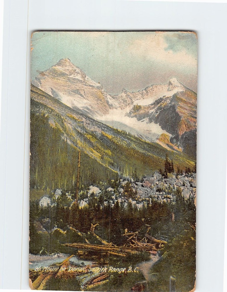 Postcard Mount Sir Donald in the Selkirk Range of British Columbia Canada