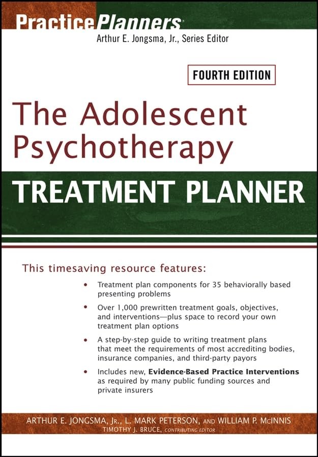 The Adolescent Psychotherapy - paperback Jongsma Jr., Arthur E.