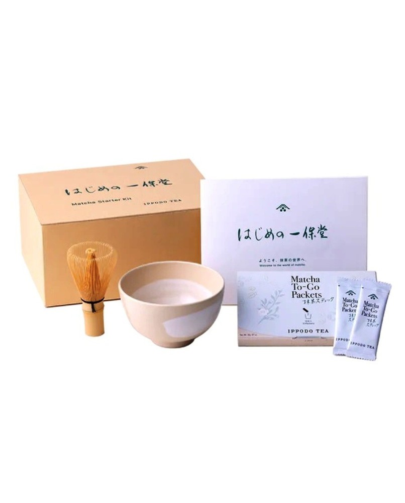Ippodo Tea Shop Matcha Green Tea Starter Kit - for beginners from Kyoto Japan FS