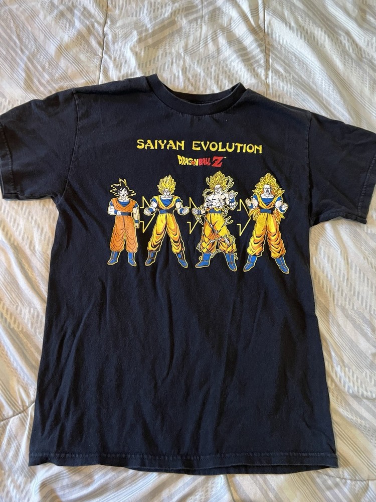 DBZ Dragon Ball Z Super Saiyan Goku Evolution Men's T-Shirt Size M