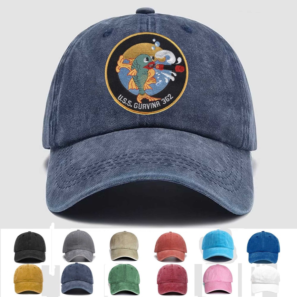Custom Embroidered Hat SS-362 USS Guavina, Veteran Cap, Trucker Hat, Gift Idea