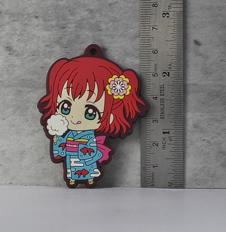 Bandai Love Live! Sunshine!! Ruby Kurosawa Rubber Mascot Figure Keychain