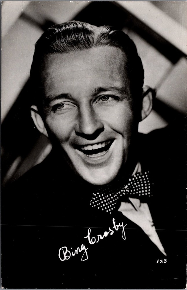 VINTAGE BING CROSBY Real Photo Postcard RPPC Celebrity Singer Actor 1930s