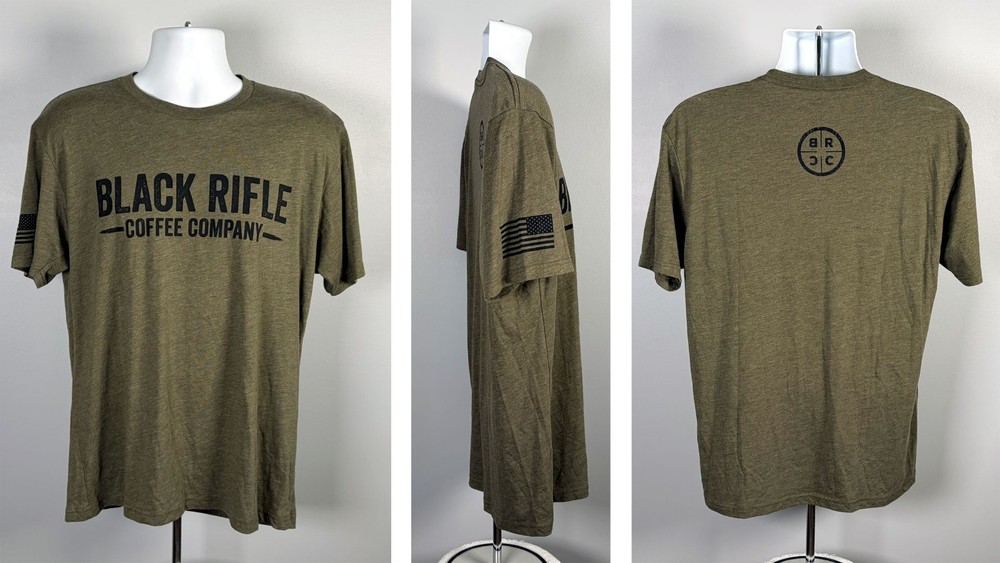 Black Rifle Coffee Company BRCC Logo T Shirt Mens Large