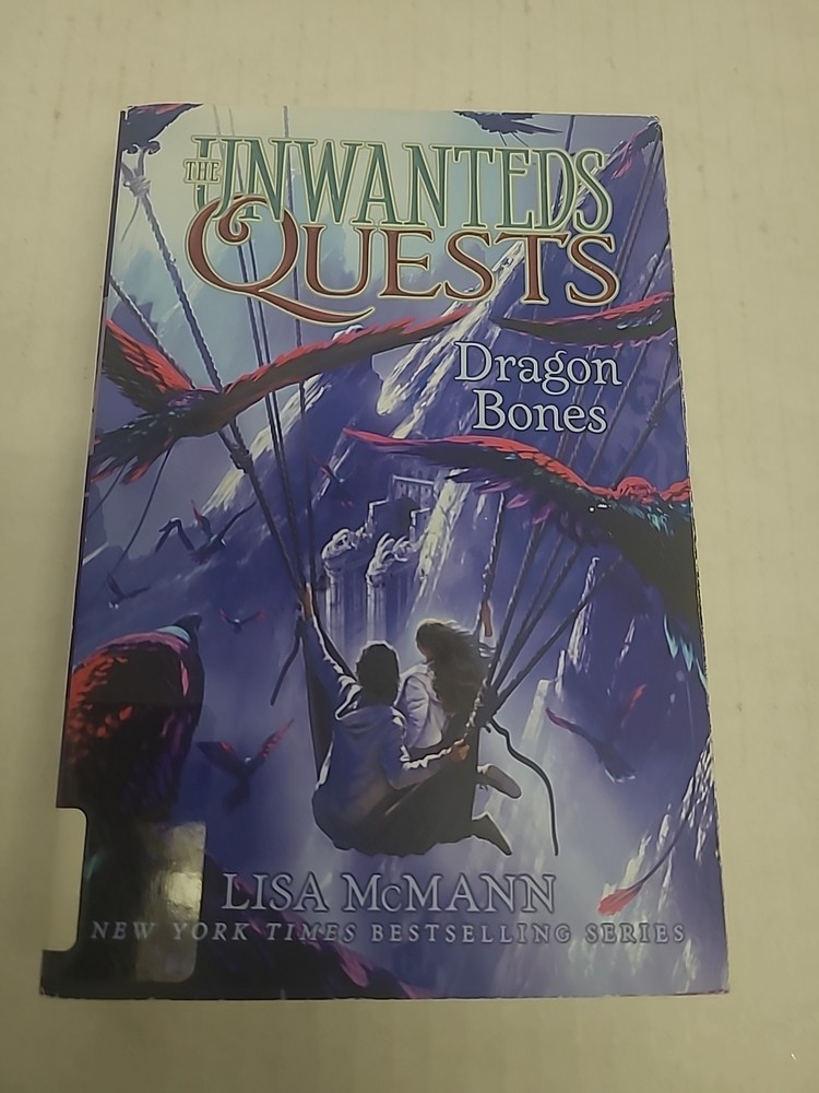Dragon Bones by Lisa McMann (2018, Trade Paperback)  Adiscard Book From A School