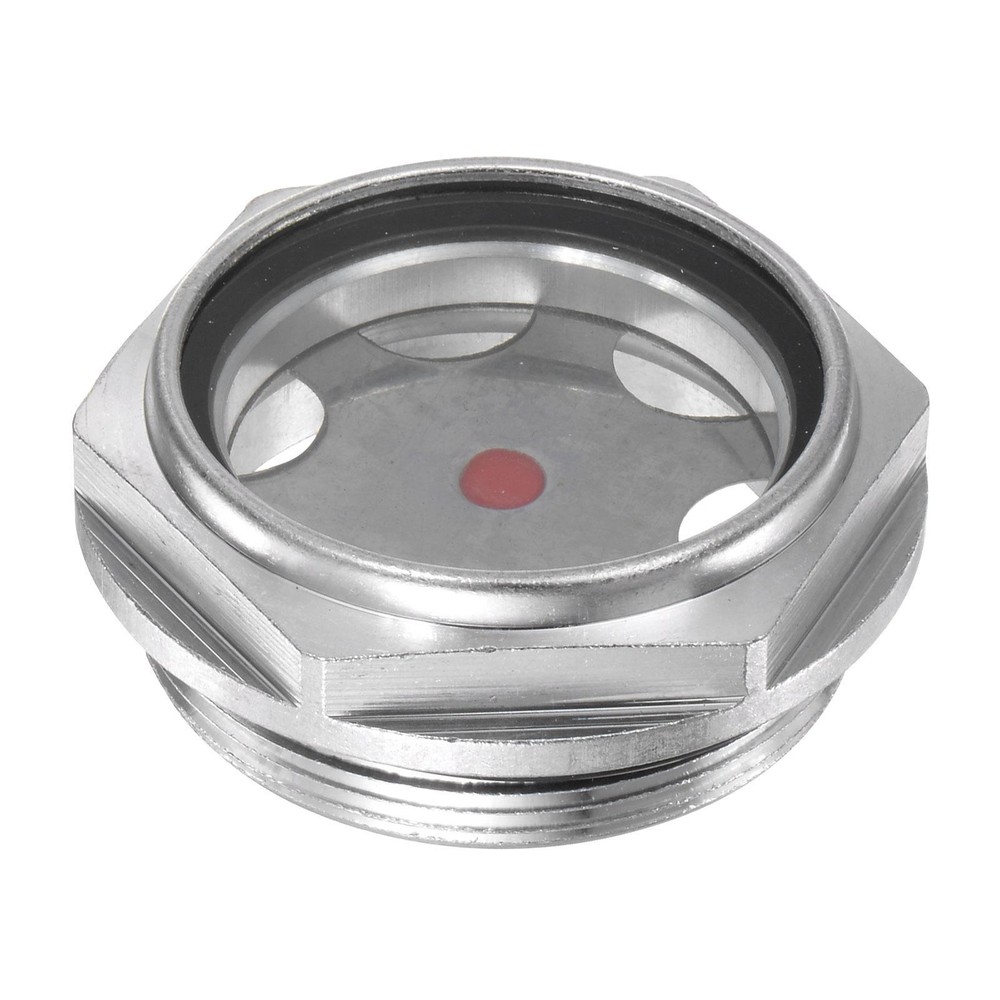 Air Compressor Oil Level Gauge Sight Glass M60x2mm Male Thread Aluminum