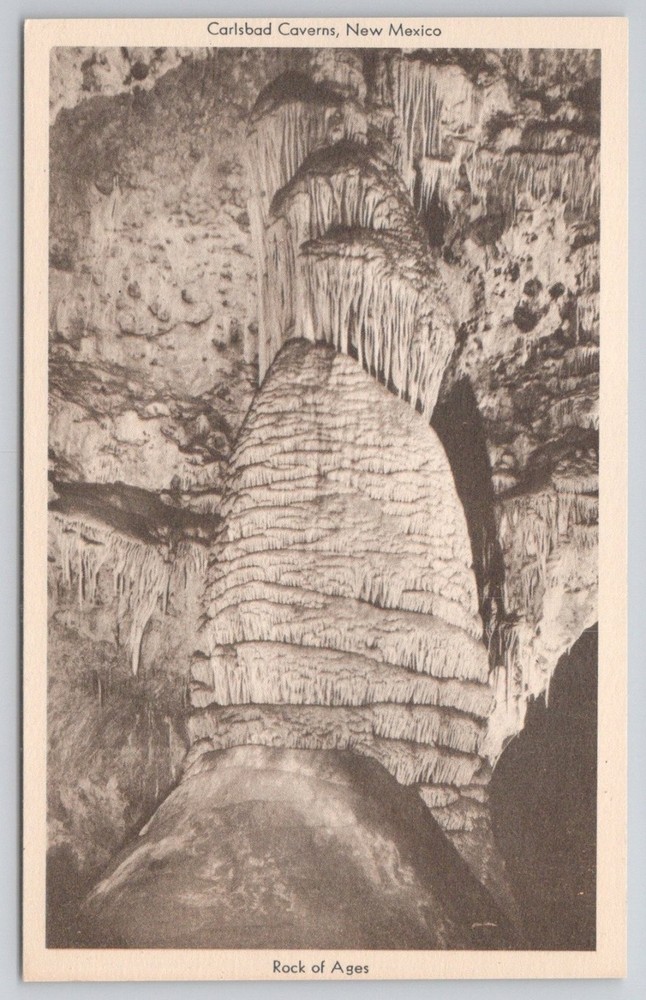 Carlsbad Caverns Rock of Ages New Mexico Vintage Duotone Postcard