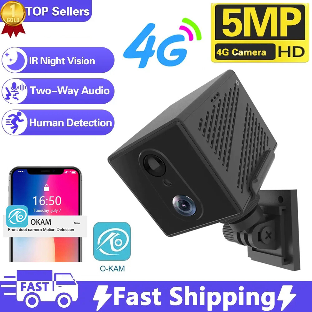 4G WiFi Wireless Security Camera System Outdoor Home Night Vision Cam 1080P HD