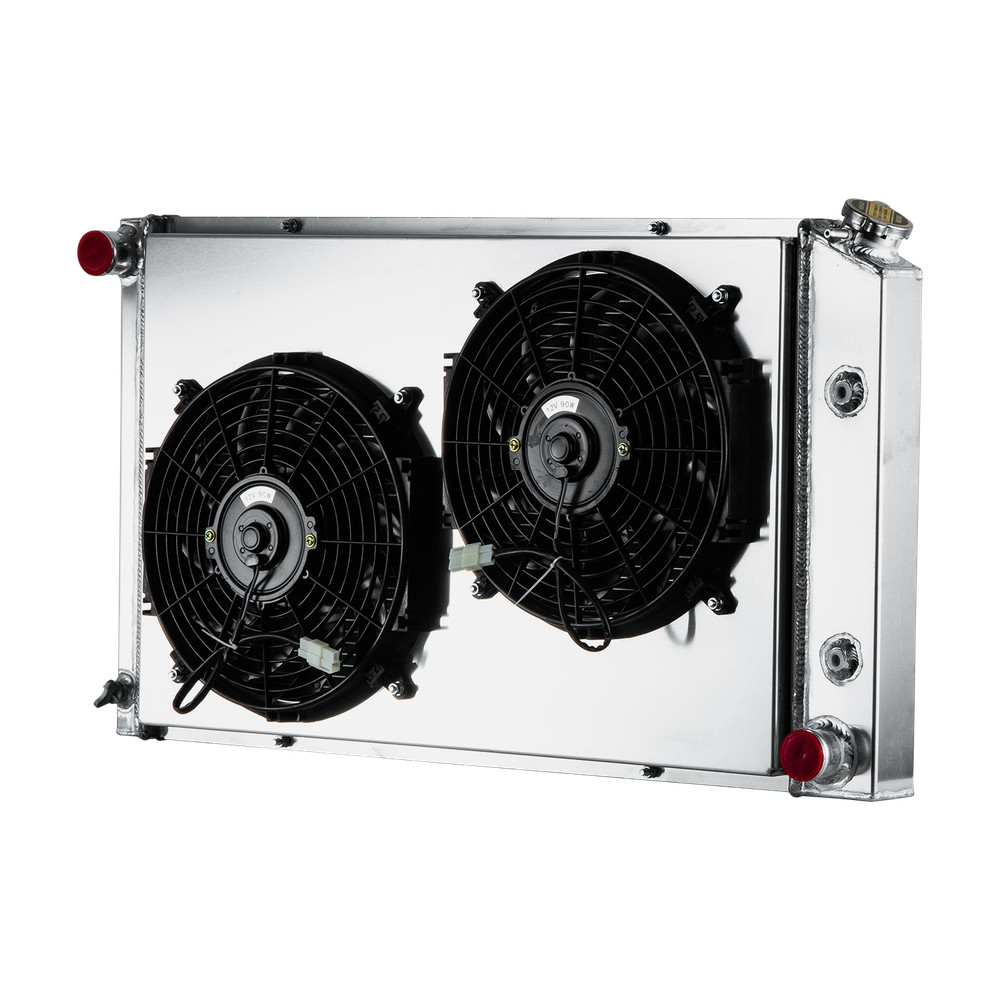 CC573 3 Row Radiator Shroud Fan For Pontiac Firebird/Trans Am V8 I6 1970-1981