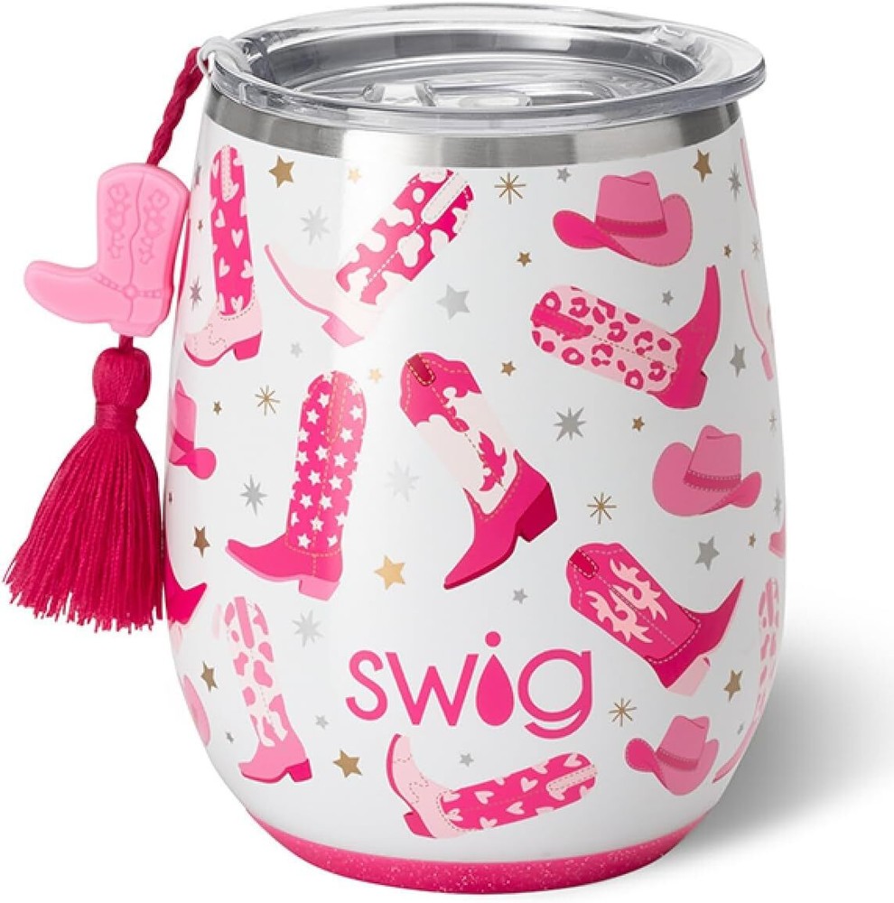 Insulated 14oz Stainless Steel Stemless Wine Tumbler with Travel Lid