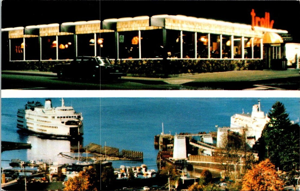 c1980 Troll's Restaurant Horseshoe Bay British Columbia Canada Vintage Postcard