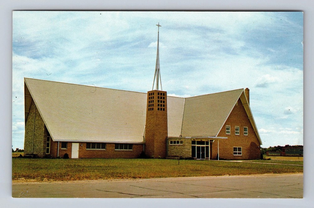 Cumberland WI- Wisconsin First Lutheran Church Vintage Postcard
