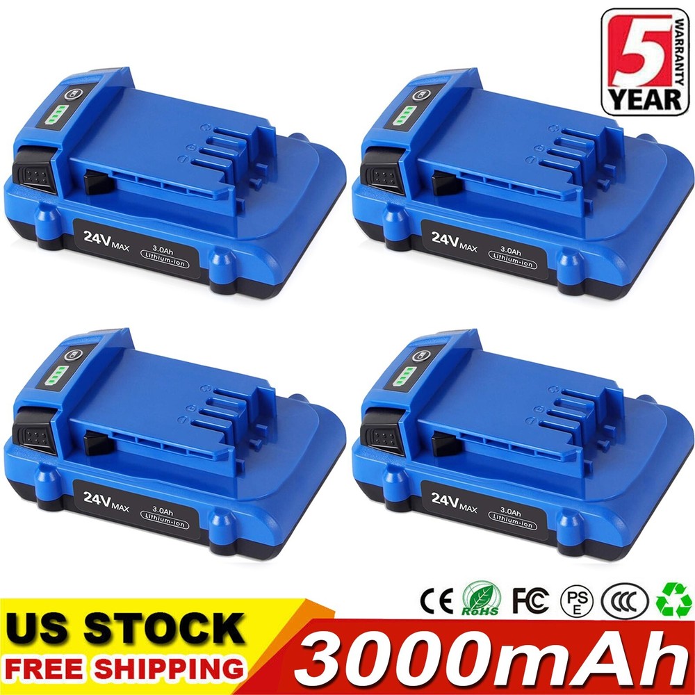 4x 3 Ah 24V Max Lithium ion Battery KB424-03 0673802 1051230 KB124-03 KB224-03
