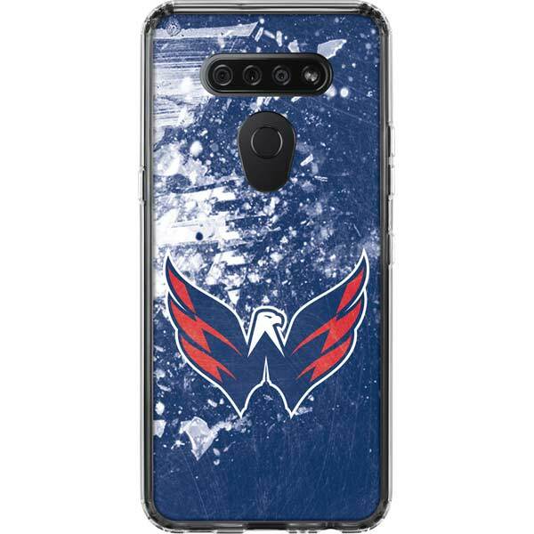 NHL Washington Capitals LG K51/Q51 Clear Case - Washington Capitals Frozen