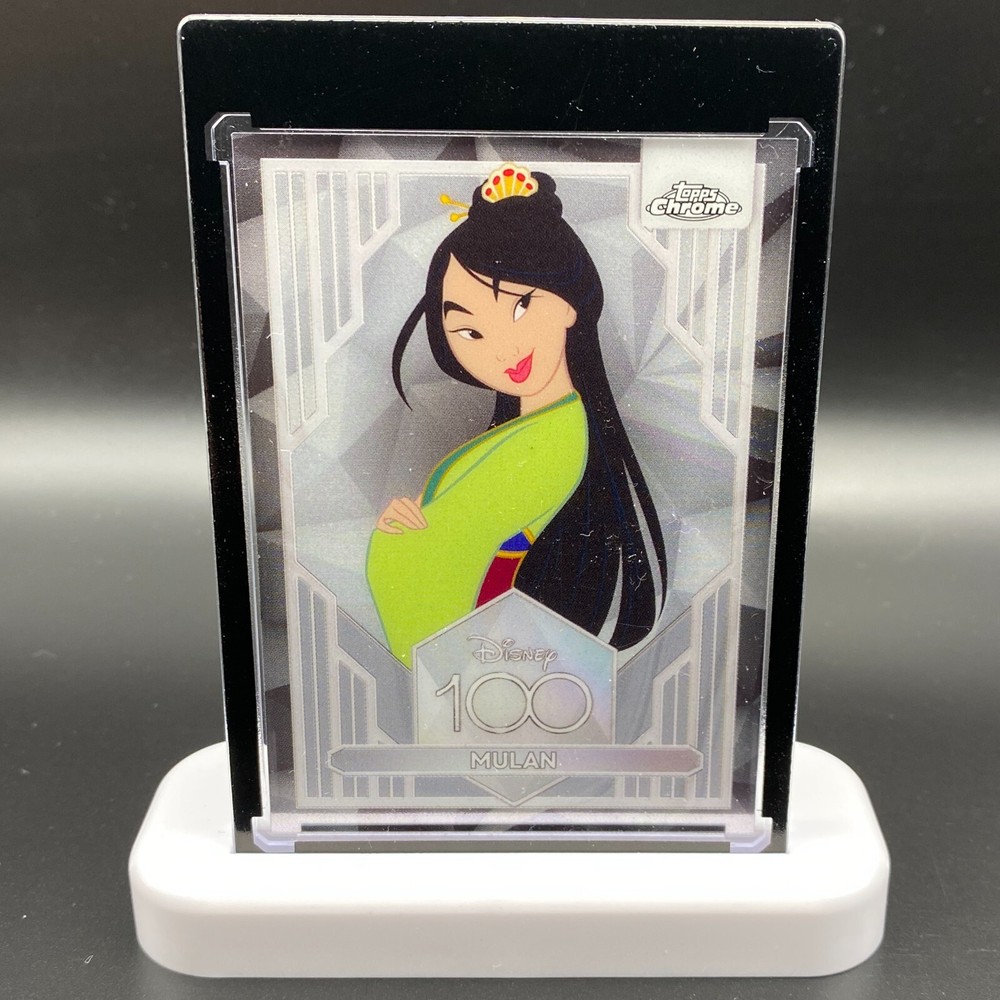 Mulan Display Collectible Gift Disney 100 Topps Chrome Card Mickey Mouse