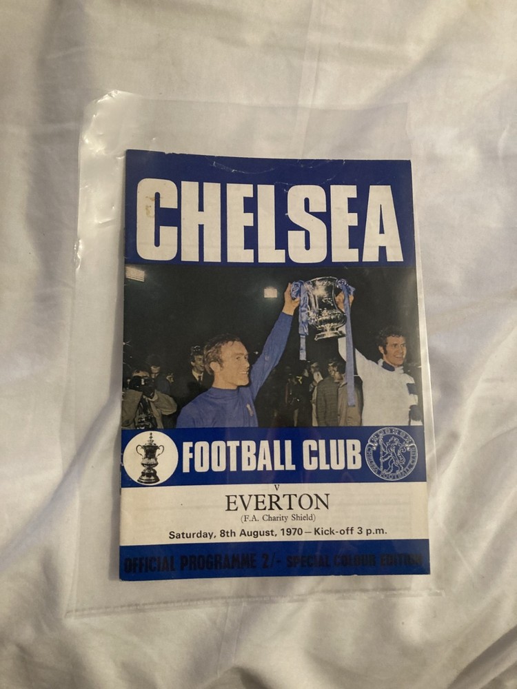 1970 Charity Shield Chelsea v Everton Match Programme