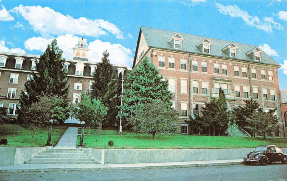 Connecticut Baltic Academy Of The Holy Family Main Street Vtg Postcard I4-image