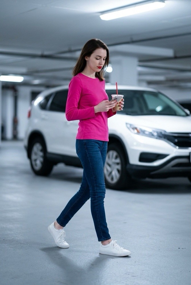 J.Crew Perfect Fit Pink Long Sleeve T-Shirt Womens L Slim Cotton Top