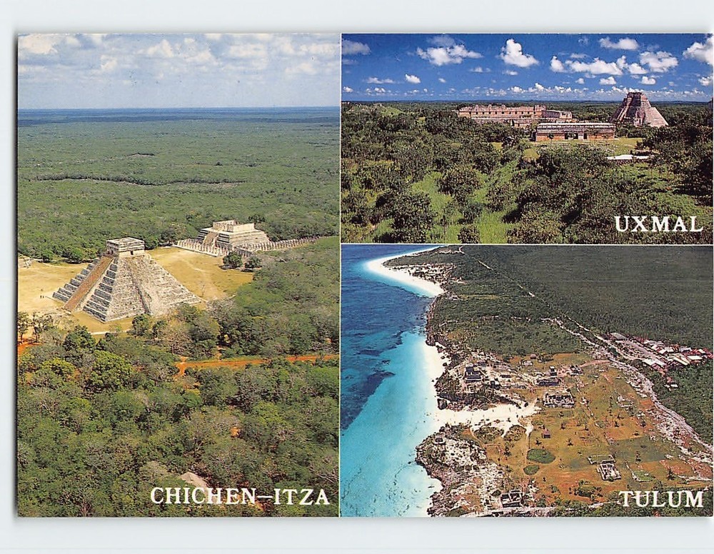 Postcard Scenes & Views Yucatán Peninsula in Mexico