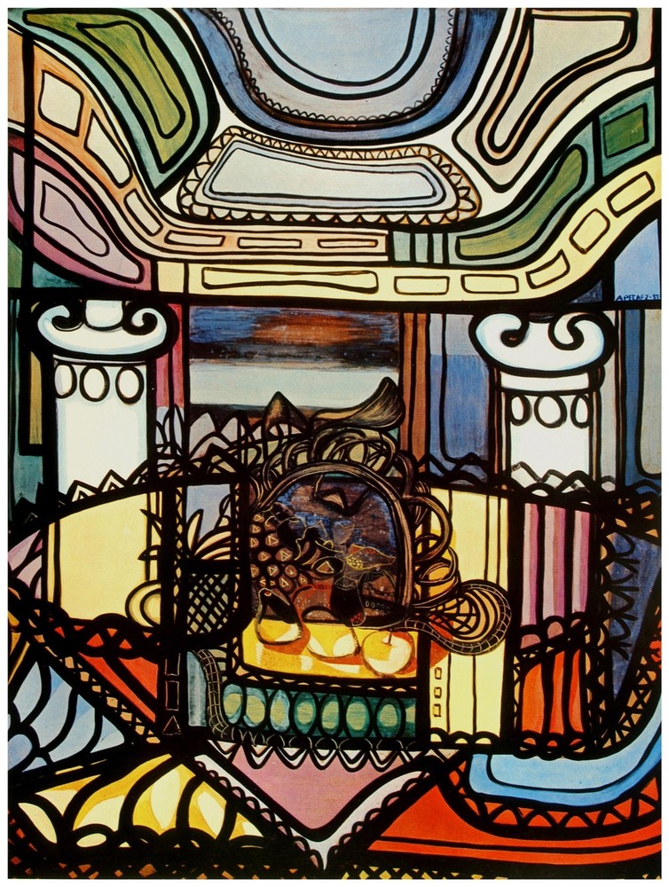 Decor Poster. Fine Graphic Art. Abstract Painting.Home Interior Wall Design.1333-image