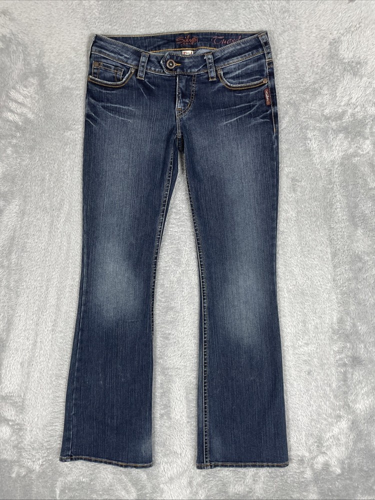 Silver Jeans Women's 29/33* Blue Tuesday Low Rise Bootcut Flex Denim Casual