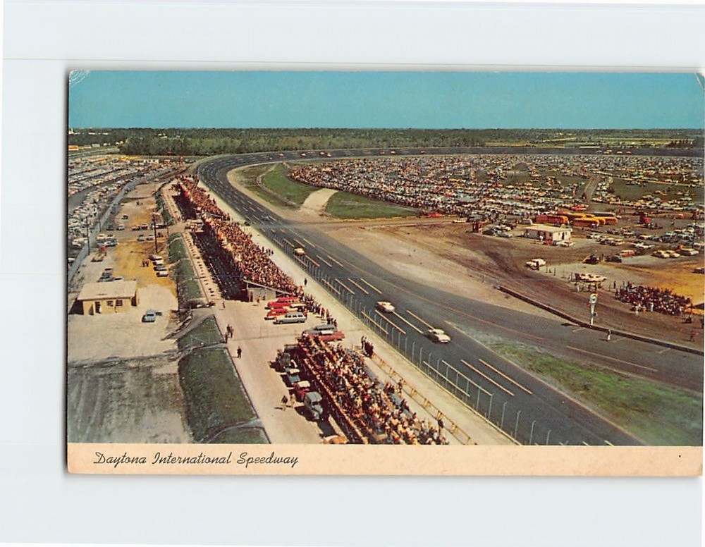 Postcard Aerial View Daytona International Speedway Daytona Beach Florida USA