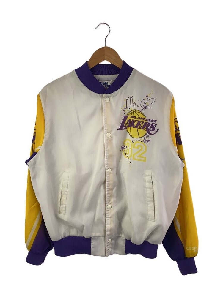 Chalk Line 90S/Lakers/Magic Johnson/Made In Usa/Stadium Jumper/M/Polyester/Wht//