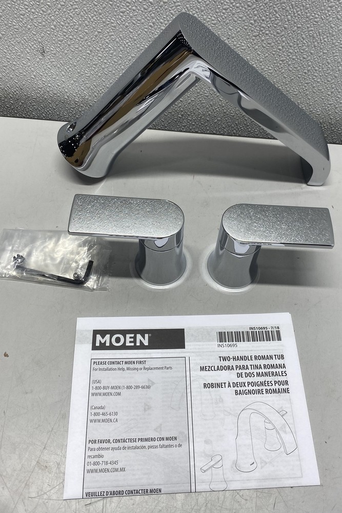 Moen Genta LX Deck Mounted Tub Filler Faucet In Chrome T908
