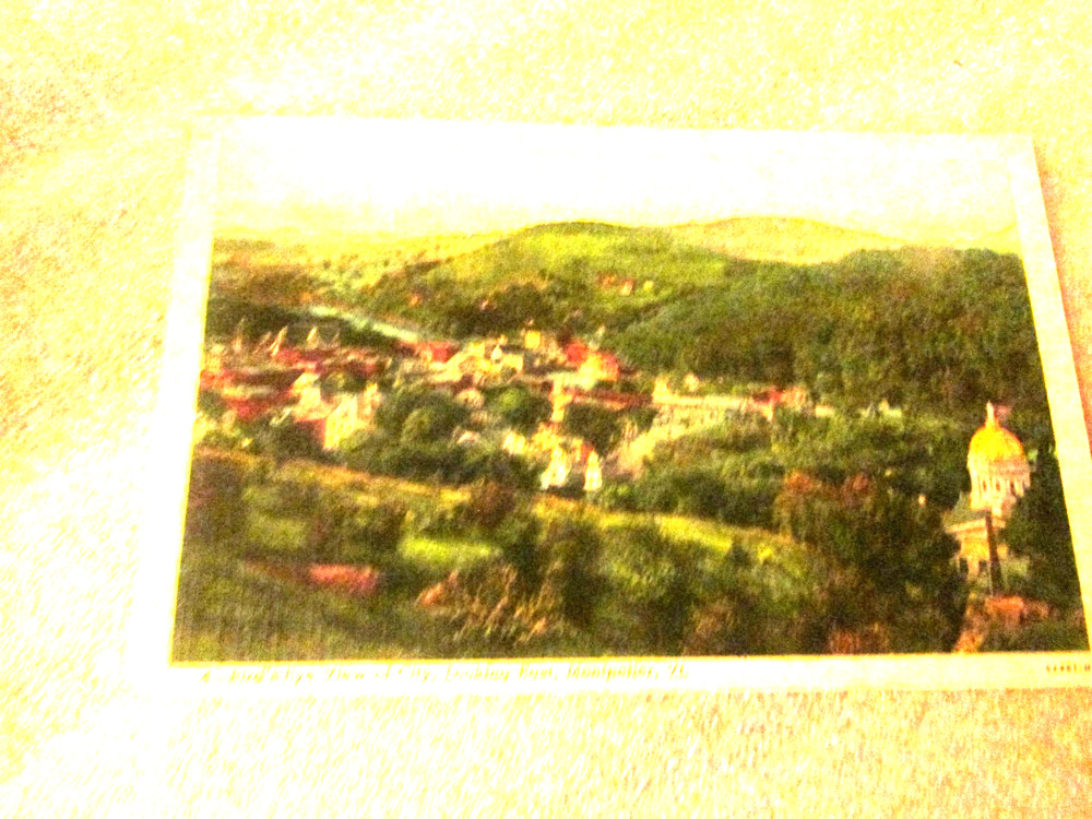Post Card Bird’s-Eye View Of Montpelier, Vt