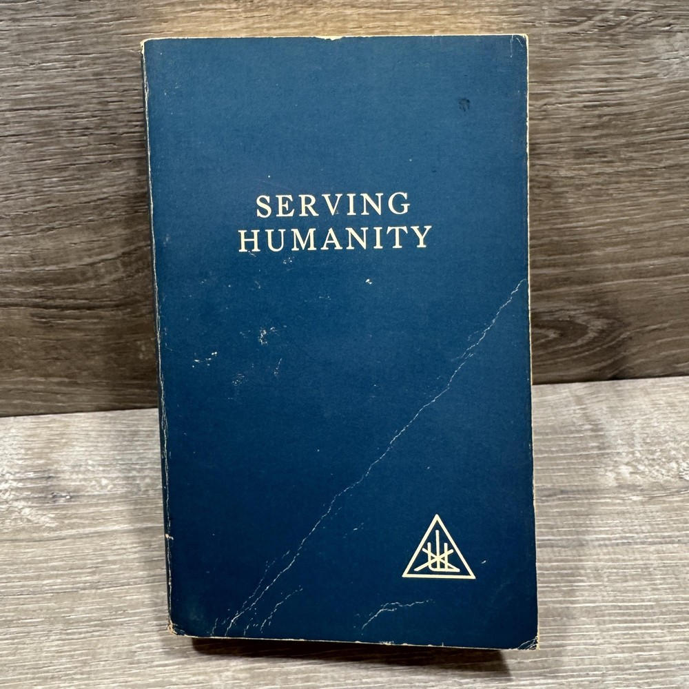 Vintage Serving Humanity Alice A. Bailey Djwhal Khul Lucis Blue PB USA 1972