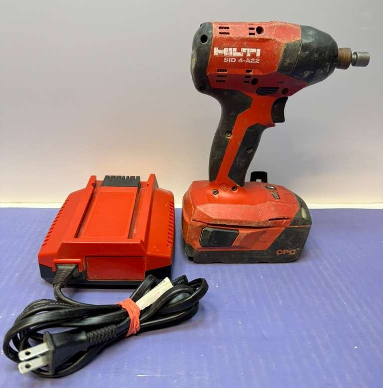 HILTI SID 4-A22 Hex Cordless Impact Driver / B22/4.0 Battery and charger