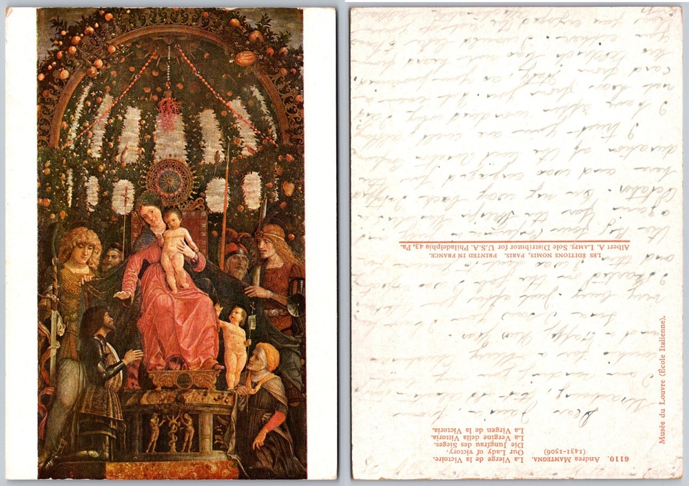 Continental Madonna Child Postcard