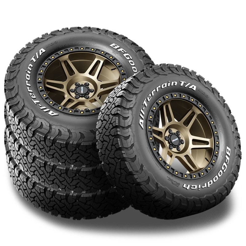 4 BFGoodrich All Terrain T/A KO3 RWL 37x12.5x18 115R 50K Mi Warranty 6 PLY