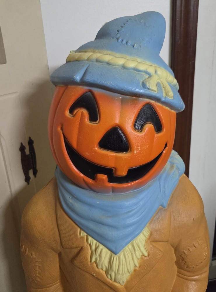 Vtg Halloween Empire Scarecrow Jack O Lantern Pumpkin Head 34