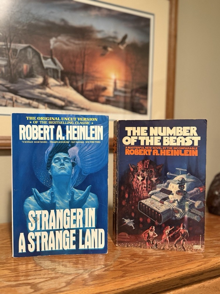 Robert A Heinlein books, Number of the Beast & Stranger in a Strange Land