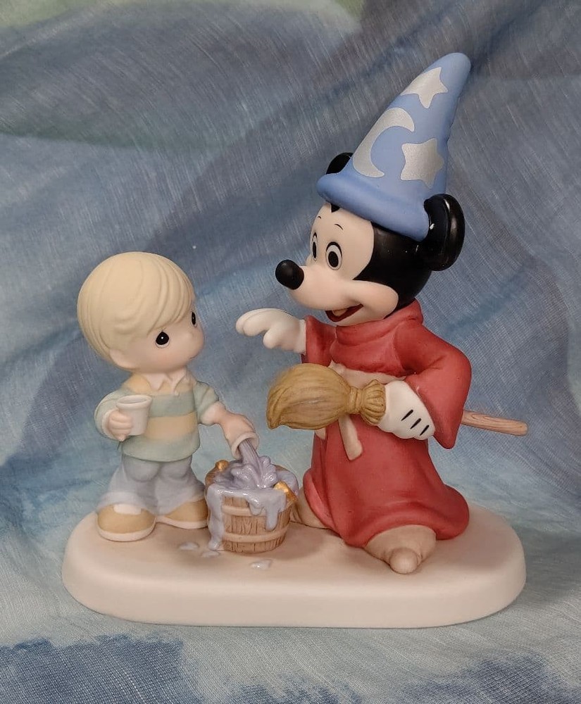 Precious Moments Disney Fantasia Mickey Mouse Figurine 2008 Event Limited Rare