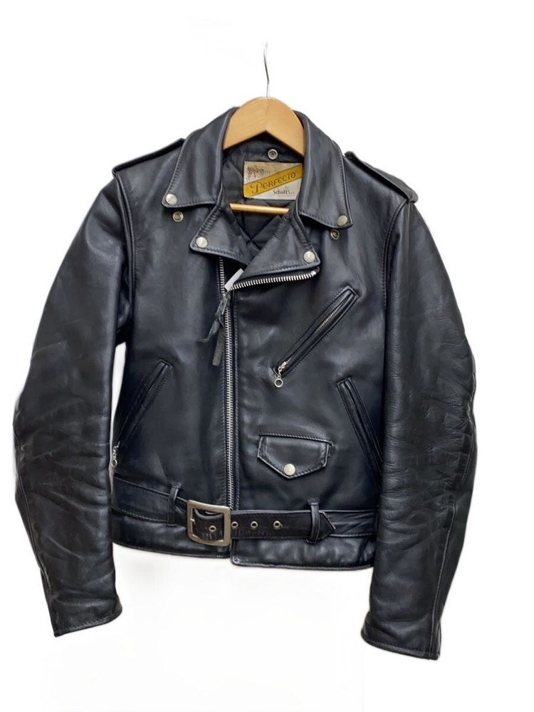 Schott Double Riders Jacket/34/Leather/Blk 3480