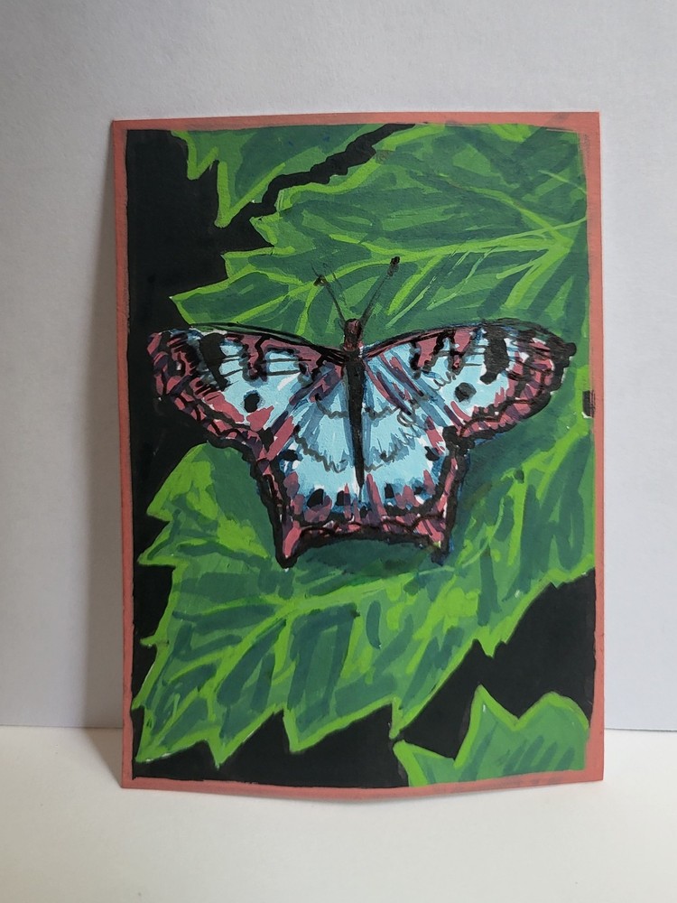 Butterfly Fantasy ACEO Art Card by Cassandra