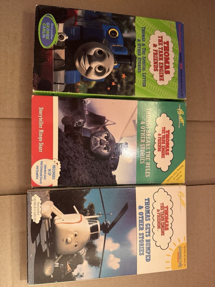 Thomas the Tank Engine VHS Lot 3 Special Letter Breaks Rules Gets Bumped