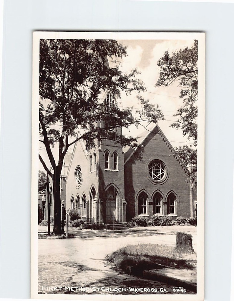 Postcard First Methodist Church Waycross Georgia USA