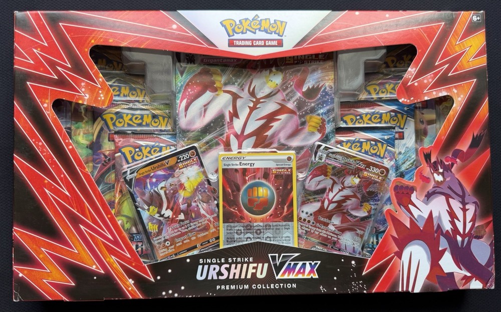 Pokémon TCG Urshifu Pokemon Single Strike VMAX Premium Collection -  Box Sealed